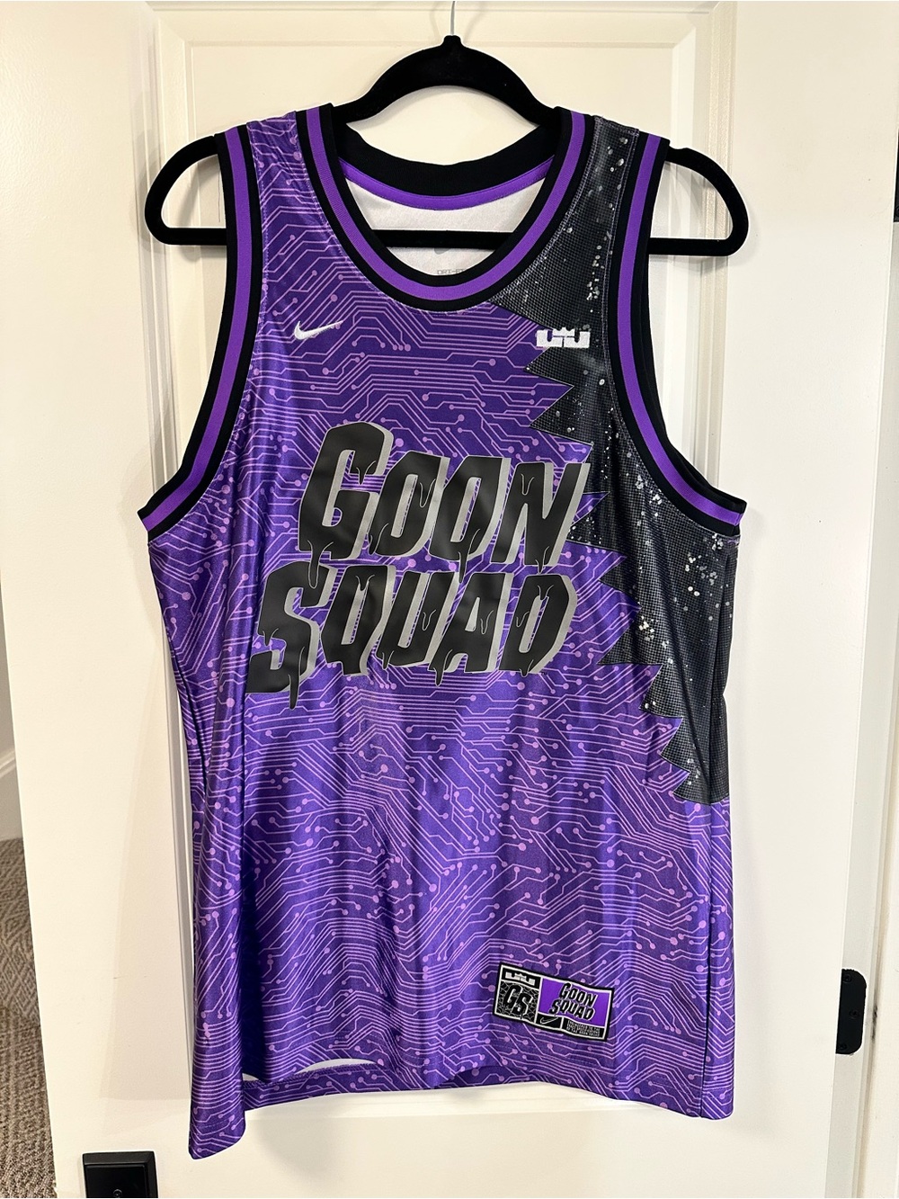 Nike Purple and Black "Goon Squad" Basketball Tank Top